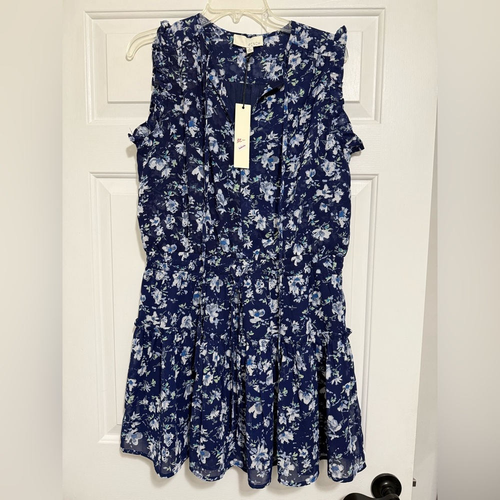Floral Blue Dress
